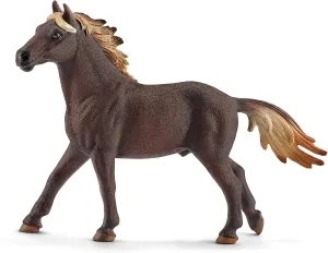 Stallion Toy Figurine, Ages 3  Schleich Farm World, Farm Animal Horse Toys for Kids comfortable rote and Toddlers, Mustang 