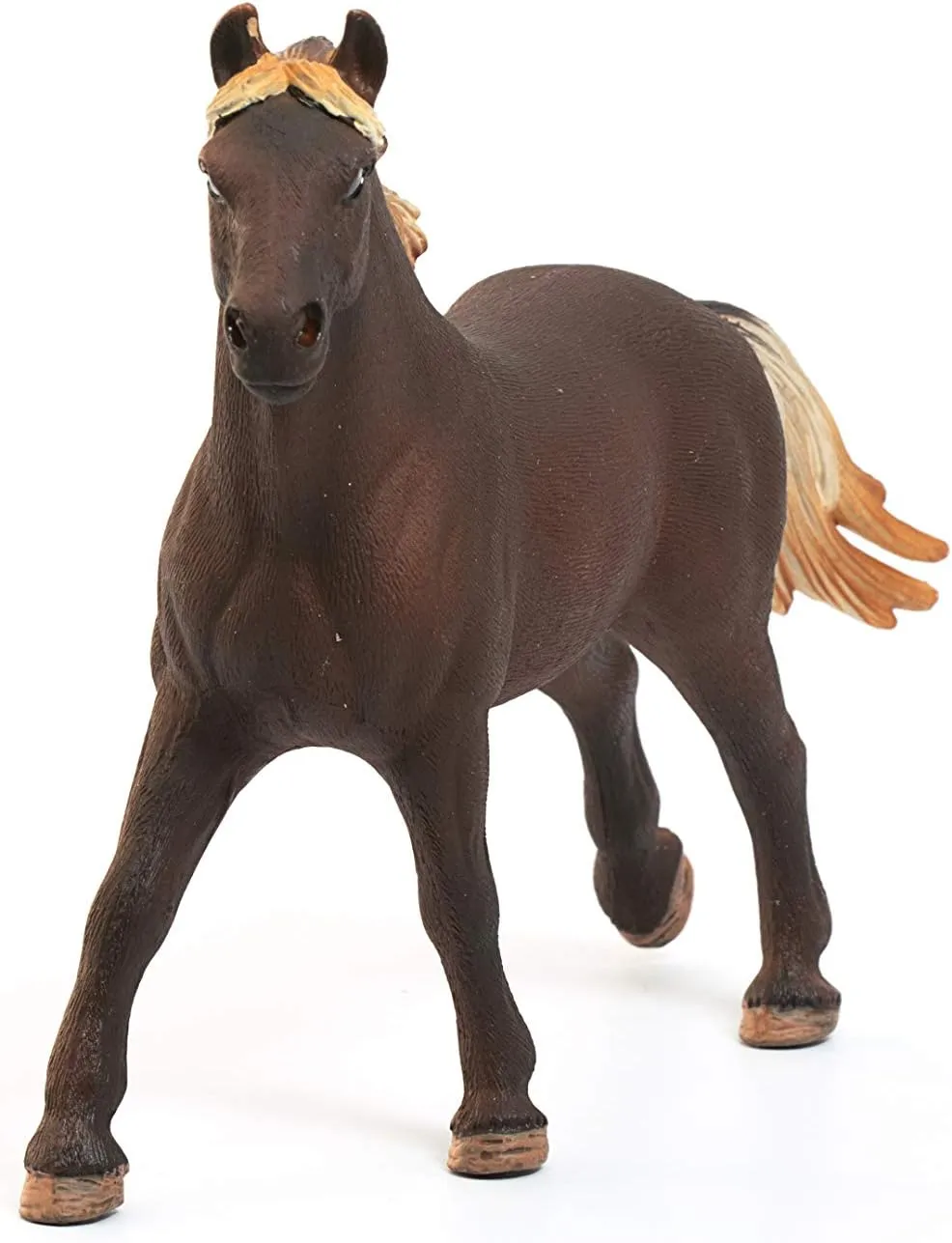 Stallion Toy Figurine, Ages 3  Schleich Farm World, Farm Animal Horse Toys for Kids comfortable rote and Toddlers, Mustang 