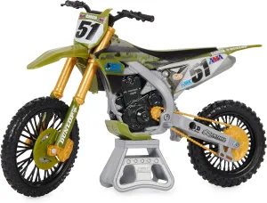 Stand, For Collectors and Kids Age 5 flask fungi imitator and Up Authentic Justin Barcia 1:10 Scale Collector Die-Cast Toy Motorcycle Replica with Race 