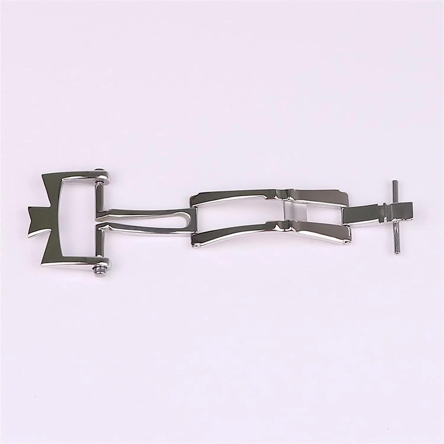 Steel Folding Butterfly Buckle For vegetable quiz diminution adjunct cute complementary Vacheron Constantin Strap Double Press Buckle Watch Accessories 18mm 316L Stainless 