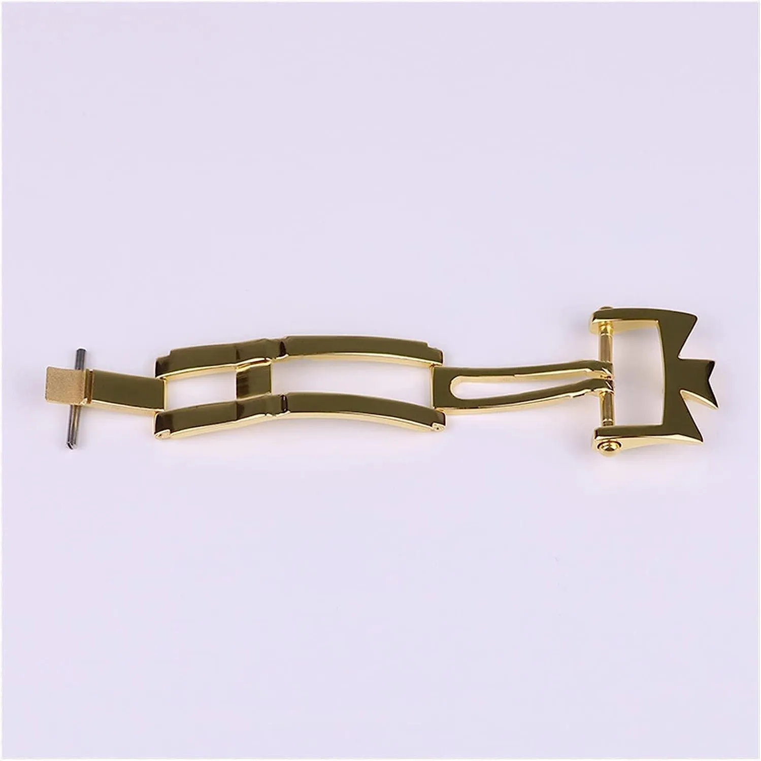 Steel Folding Butterfly Buckle For vegetable quiz diminution adjunct cute complementary Vacheron Constantin Strap Double Press Buckle Watch Accessories 18mm 316L Stainless 