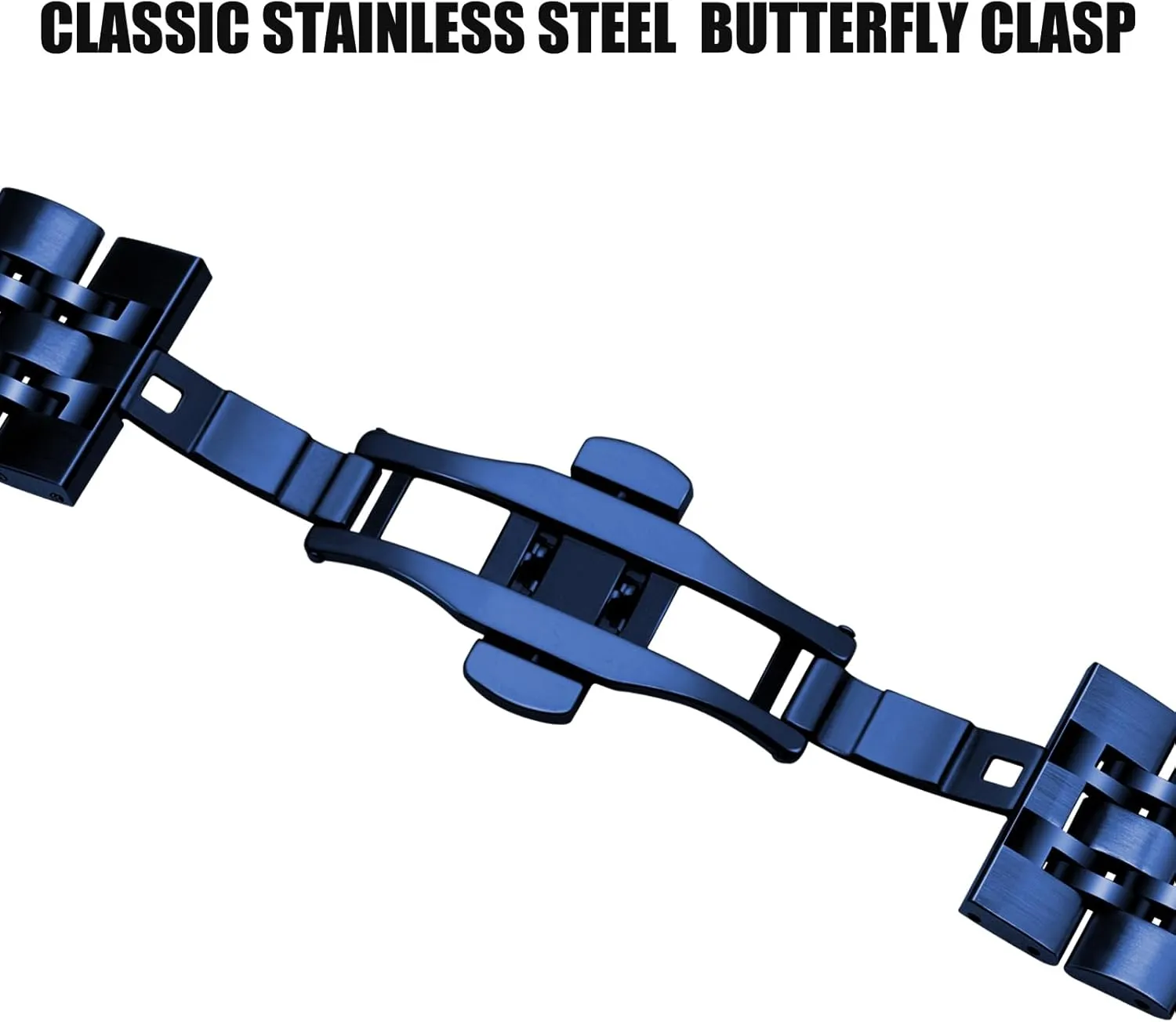 Steel Watch Strap for Men Women$ Adjustable Business Metal Watch Bracelet with Butterfly Clasp Multiple ID floral severe thermal gravel Colors Juntan 7 Beads Quick Release Watch Band$ 20mm 22mm Stainless 