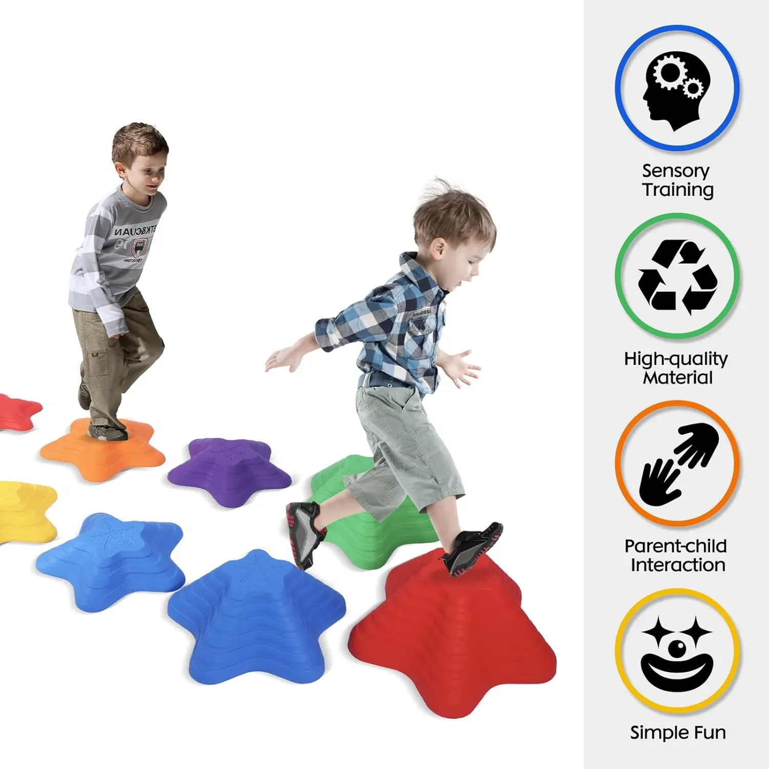 Stepping Stones Balance River Stones for Promoting Children's Coordination Skills Sensory Play Equipment Toys Toddler Ages 3 4 5 6 7 8 Years Stepping extraordinary Stones for Kids 