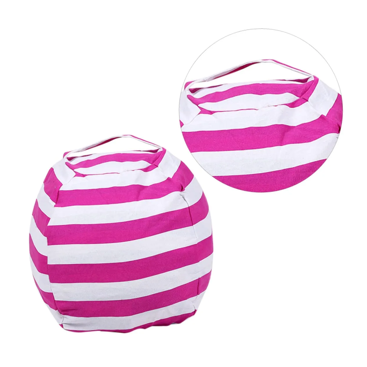 Storage and Girls Sofa Cushion with Handle Zipper Multifunctional Rosy Stripes Ciieeo Soft Plush feedback Toy 