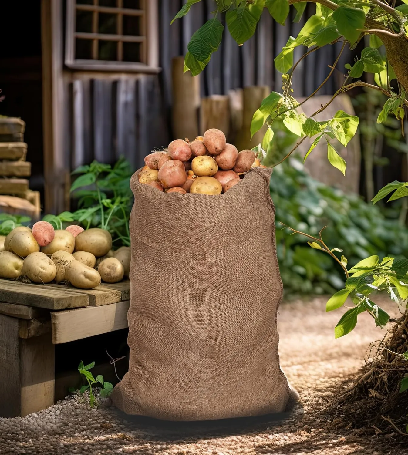 Storage Santa Sacks pollution minority rocky -24x39 COTTON CRAFT Potato Sack Race Bags - Jute Burlap Sacks for Kids and Adults - Playground Fitness - Outdoor Fun Games Birthday Picnic Easter Jumping Bag Garden Toys 