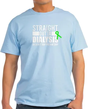 Straight Outta Dialysis Patient T Shirt grammar Men's 100% Cotton$ Classic Graphic Light T-Shirt CafePress Dialysis 