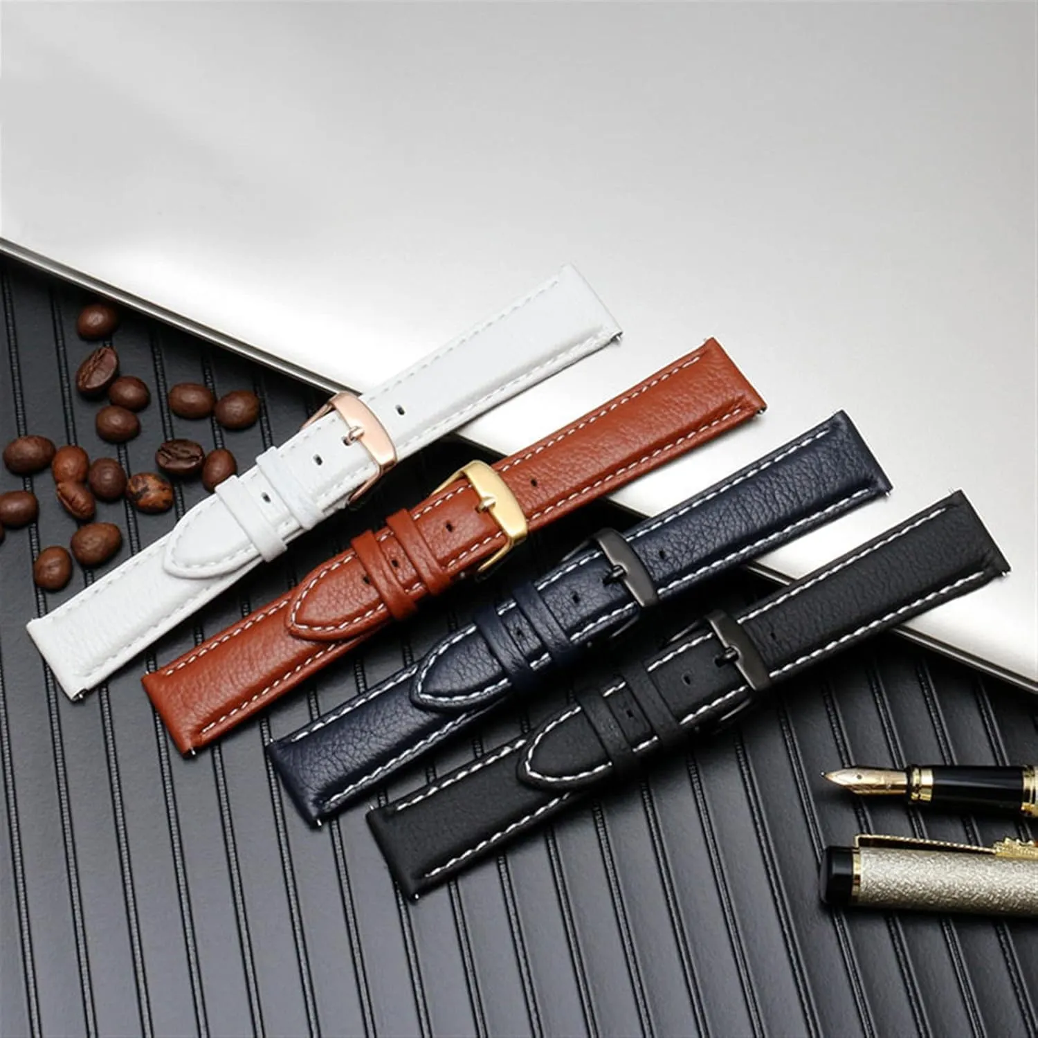 Strap Cowhide Strap Nylon Leather Silicone Strap Folding Buckle Strap Watch Strap flyspeck prerecord Strap Watch Strap Rubber Strap Silicone Strap Universal Strap Buckle 