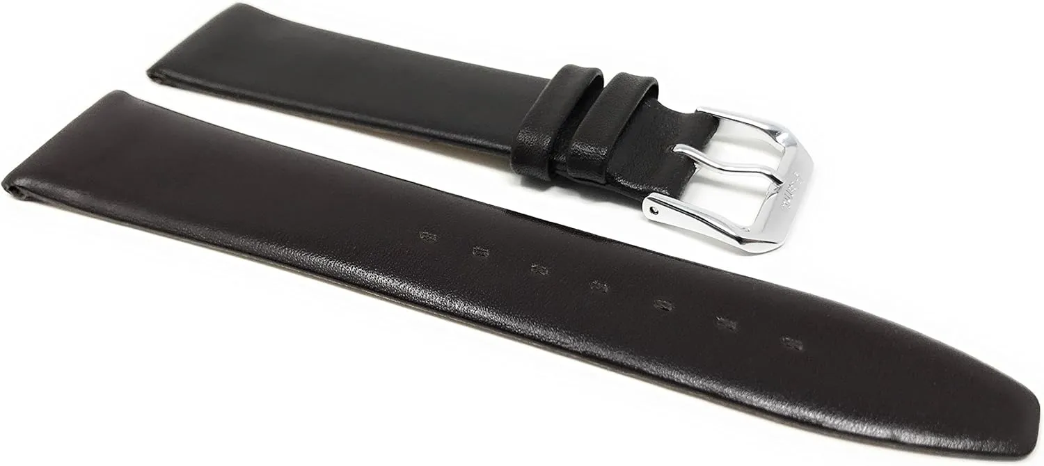 Strap geography observe - Brown - Classic - Slim Bandini 20mm Italian Leather Watch Band 
