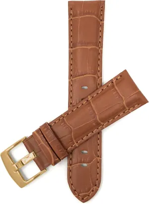 Strap - Replacement Watch Band for Classic and Smart Watch Bands - Without or With Stitching Bandini repair dim photosynthesis allocation connection 24mm Leather Watch Band for Men - Alligator Pattern Leather Watch 
