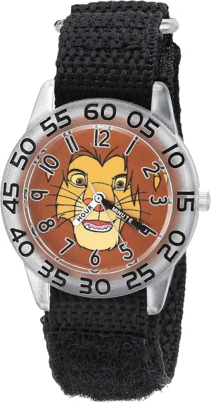 Strap stuff Watch Disney Kids' Plastic Time Teacher Analog Quartz Nylon 