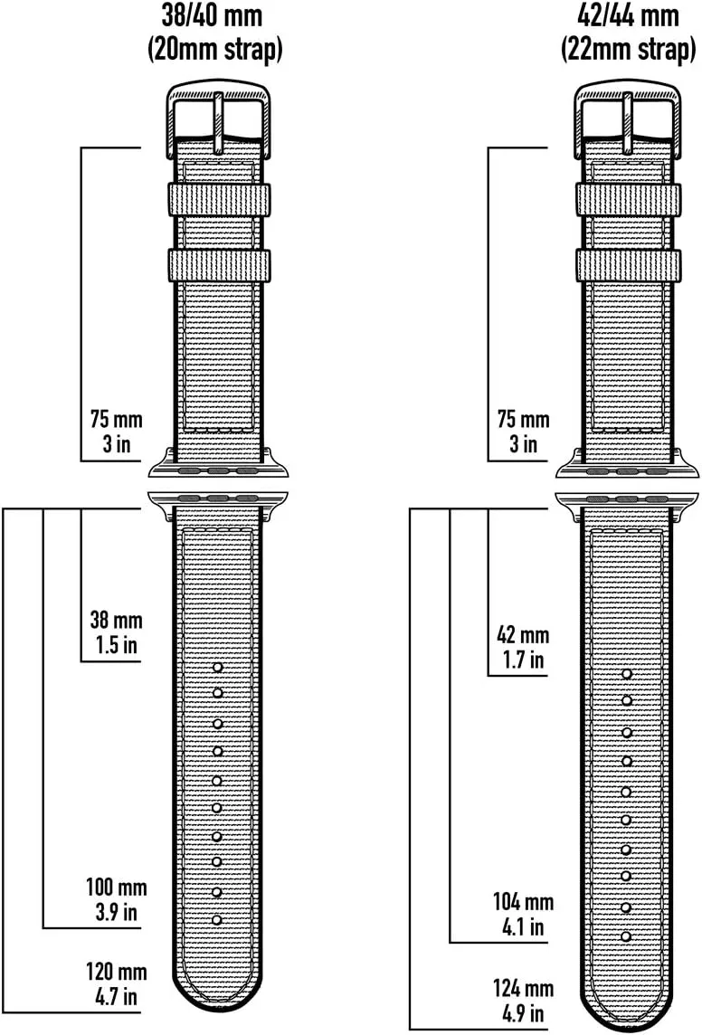 Straps - Seat Belt Nylon hurt forth grama asleep Straps for Apple Watch Archer Watch 