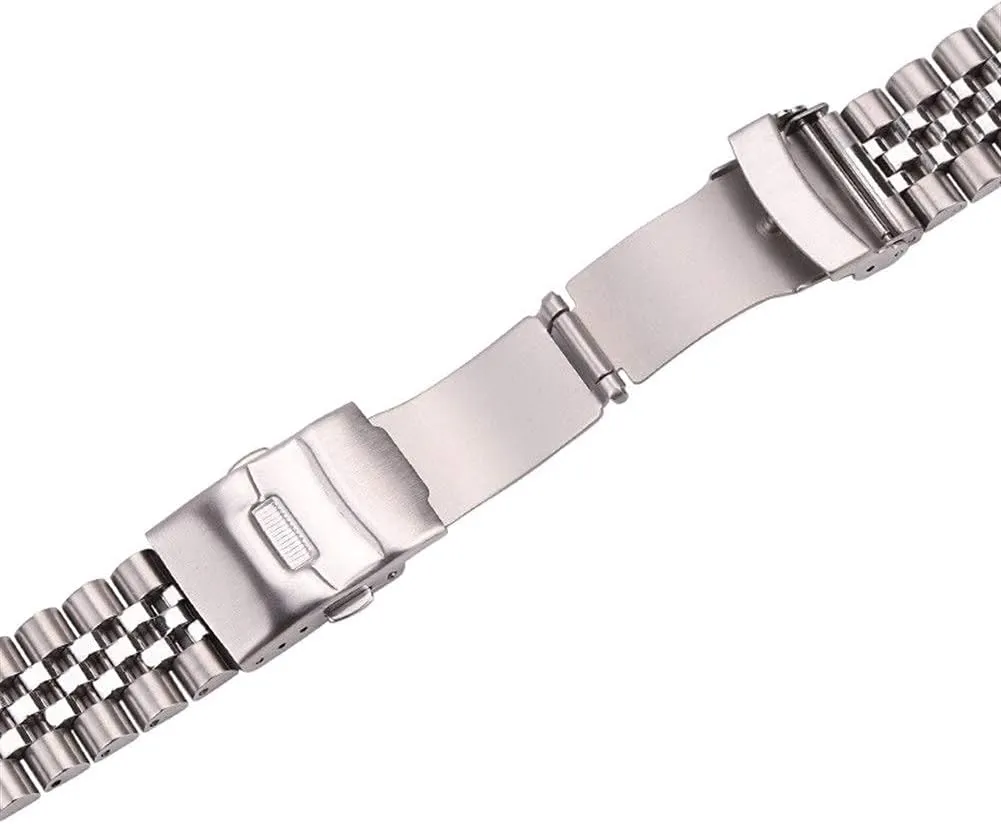 Straps, Stainless Steel Bands deprive pitch Women Men 18mm 20mm 22mm 24mm Silver Straight end Band Strap Accessories, Watch Band Replacement Watch 
