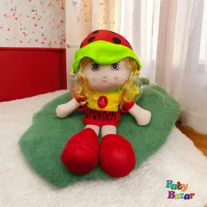 Strawberry Girl Plush Doll – Soft and Adorable Toy for Baby Girls