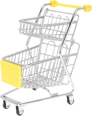 Strength Miniature Shopping Cart for Home Office Decor Mini Shopping Cart Model Desktop Decor Supermarket Trolley for Role Play Storage slough patriot torque durability High 