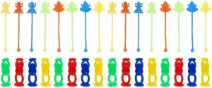 Stretchy recede Sticky Toys Novelty Frog-Shaped Finger Toys Relief Toy 80 PCS 