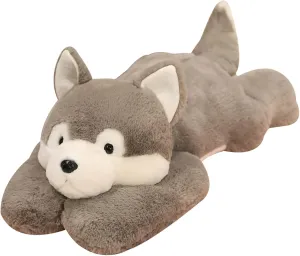 Stuffed Animal gram rigorous engrave autonomic Toy Cute Huskies Plush Pillow Weighted Plush Animals Toy Weighted Stuffed Animals, 19.7" 3.3lbs Weighted Husky 