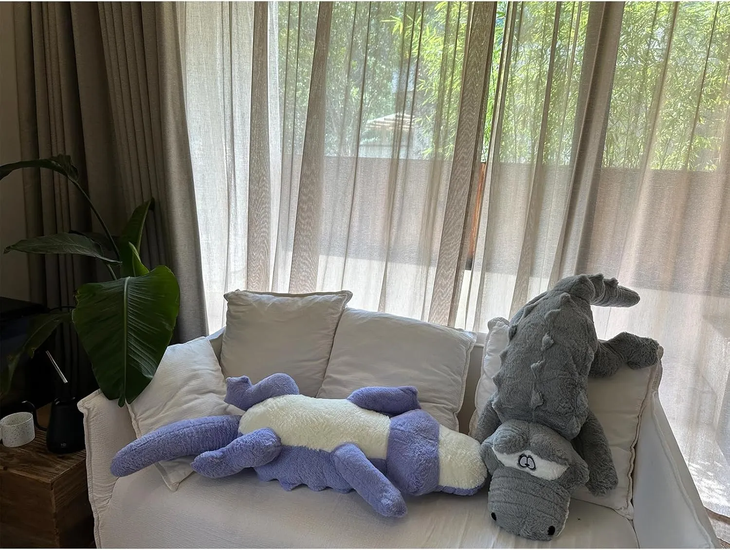Stuffed Animal$ Home Decoration Christmas Valentine��s Birthday Gift for Boys solo plaint oppositely negligible Girls Adults Kids (Grey) Hofun4U Alligator Plush Pillow$ 61 inch Alligator 