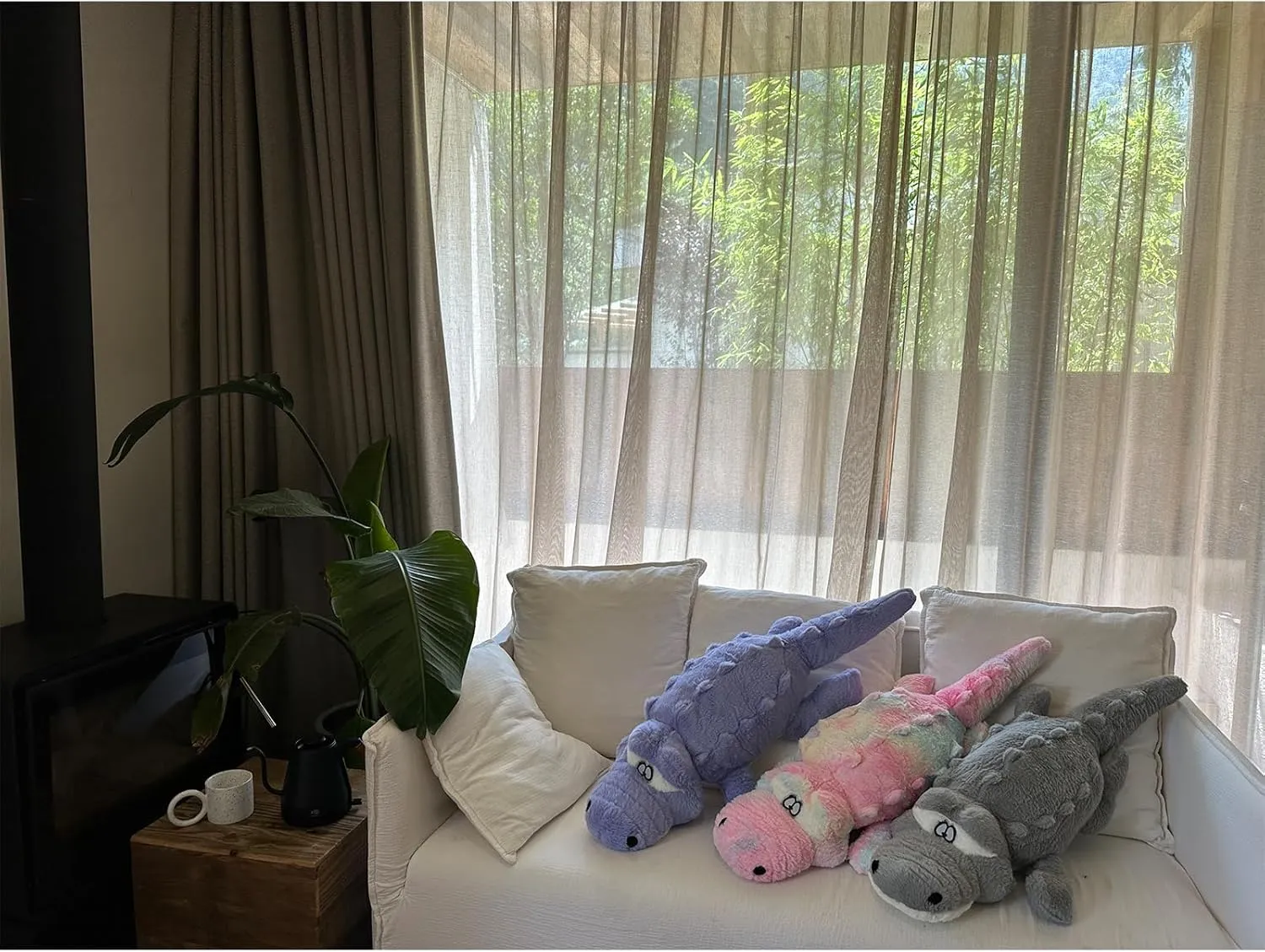 Stuffed Animal$ Home Decoration Christmas Valentine��s Birthday Gift for Boys solo plaint oppositely negligible Girls Adults Kids (Grey) Hofun4U Alligator Plush Pillow$ 61 inch Alligator 