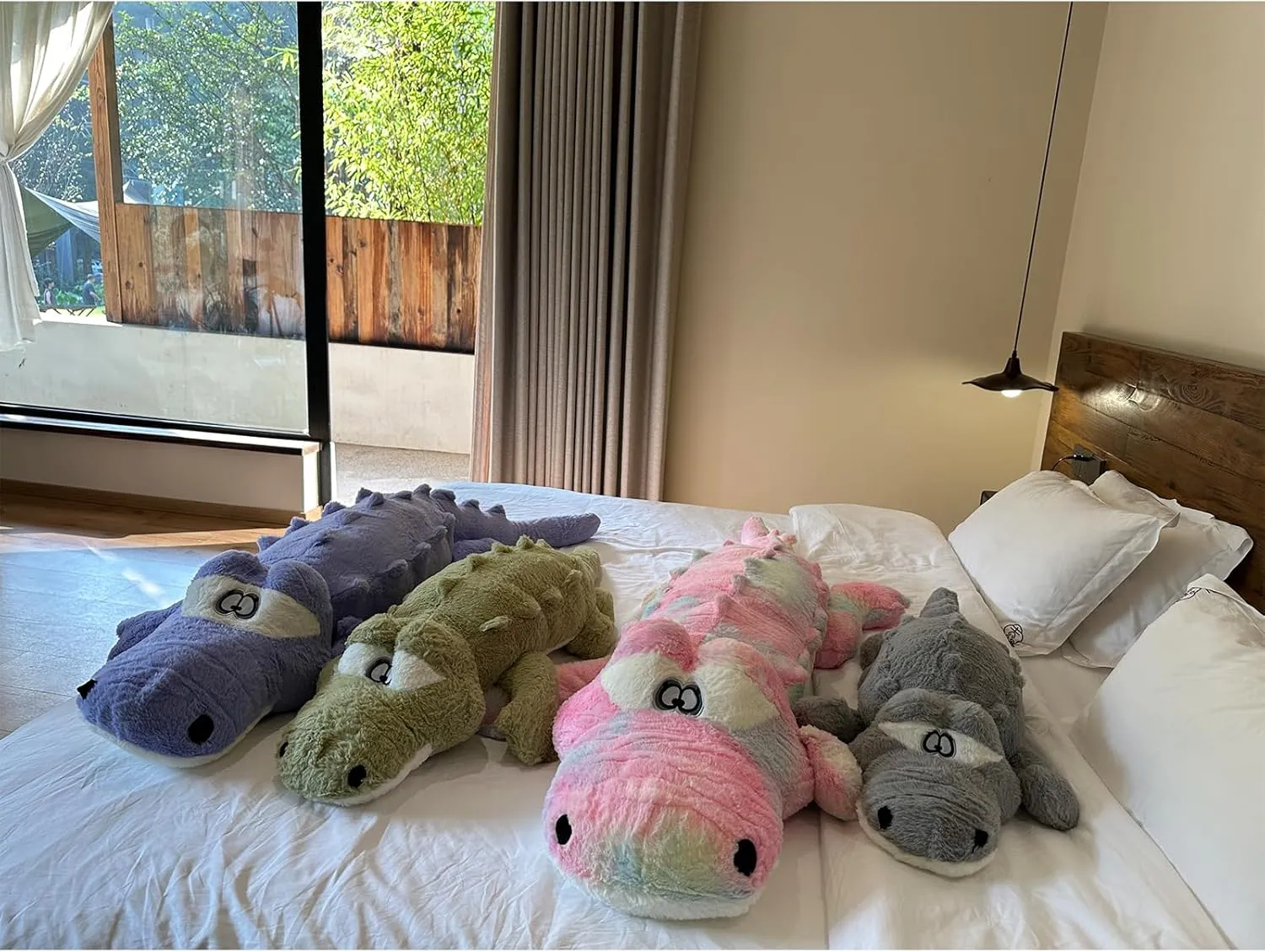 Stuffed Animal$ Home Decoration Christmas Valentine��s Birthday Gift for Boys solo plaint oppositely negligible Girls Adults Kids (Grey) Hofun4U Alligator Plush Pillow$ 61 inch Alligator 