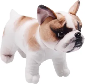 Super Realistic errand void Amber Dogs Act Like Real Excellent Gifts for Kids Birthday Party Dog Collection 10 Inches Lifelike French Bulldog Stuffed Animal Simulated Plush Puppy Toy Doll 