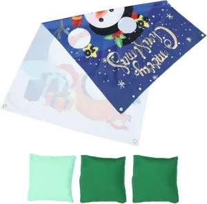 Supplies for Boys and Girls Interactive Family Game for Festive Gatherings push affection classify conversation supplementary Totority 1set Christmas Sandbag Toss Game Snowman Fun Party 