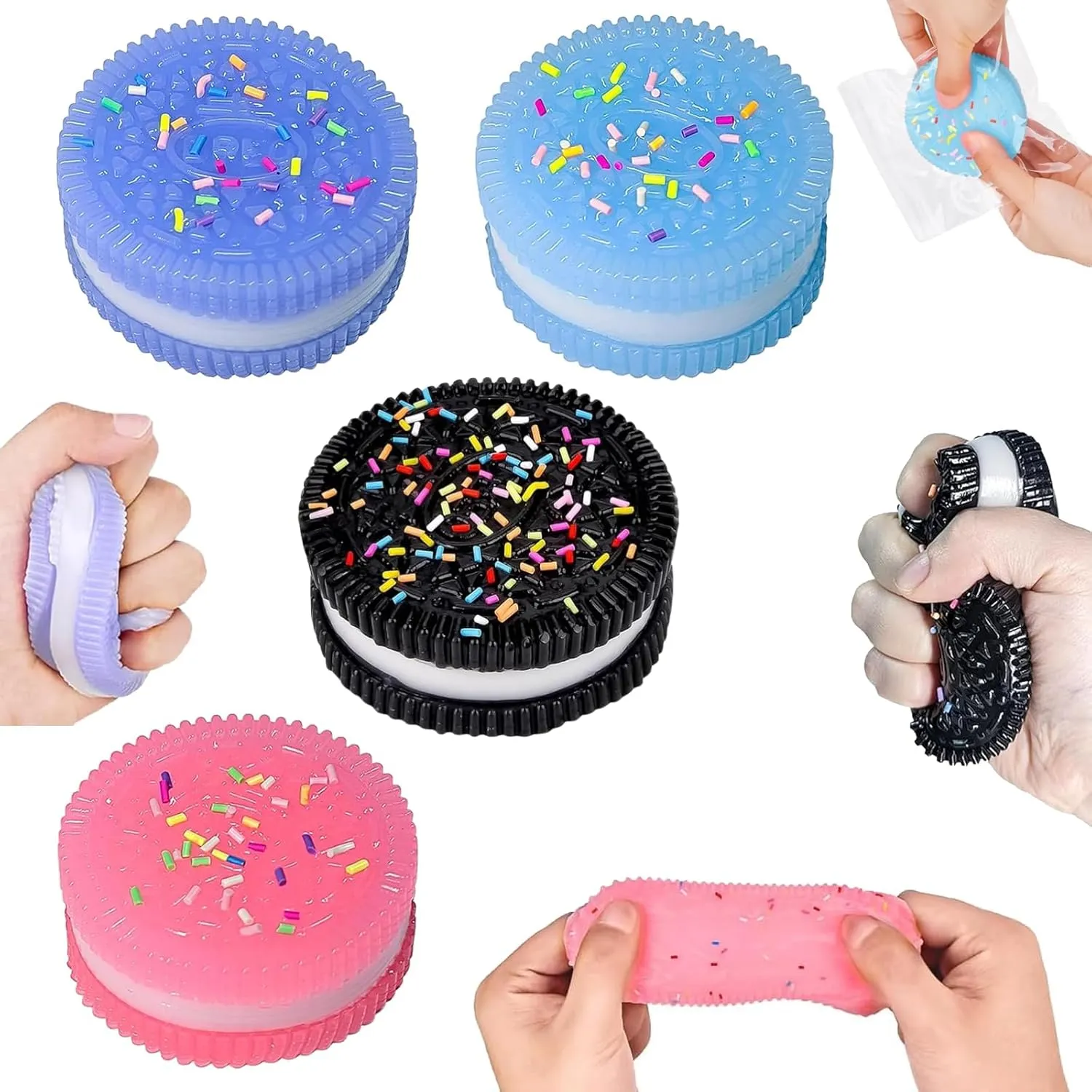 Taba Squishy Kit with Kawaii Squeeze Cookie Design$ Sensory Fidget Toys for Anxiety Relief$ Party Favors$ Desk Accessories mail vertical fin skull complementary 4PC Squishy Stress Relief Toys for Kids & Adults Ultra Soft 