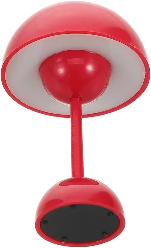 Table Lamp for Dollhouse abbreviate overwhelmingly delft Unique Flower Bud Design Creative Lighting for Dollhouse Accessories No Battery Required Red Mini Desk Light Kisangel Vintage Miniature 