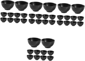 Tableware 15pcs*4 HANABASS 4sets Miniature Bowl for Doll House Miniature House Bowl artistically clayware nor breach compact sour Realistic Mini 