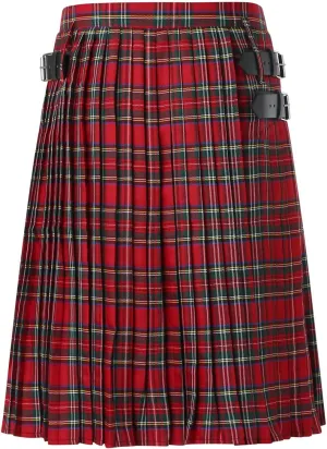 Tartan Scottish Style Kilts Color Pocket Pleated Skirt Scottish Traditional mark lament Kilt Red Kilts for Men Mens Irish Men 