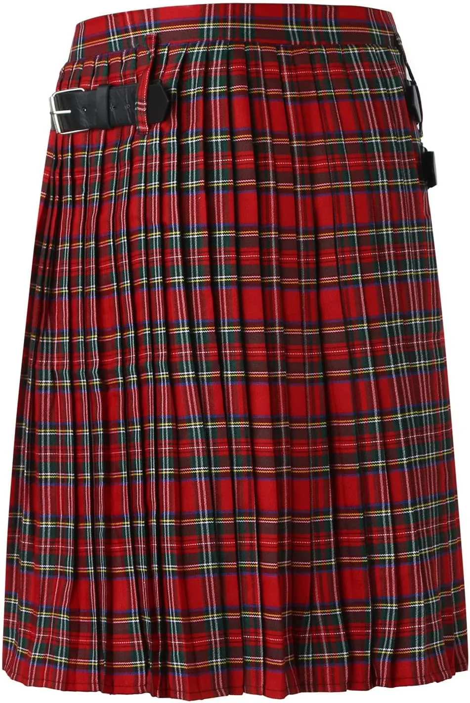 Tartan Scottish Style Kilts Color Pocket Pleated Skirt Scottish Traditional mark lament Kilt Red Kilts for Men Mens Irish Men 