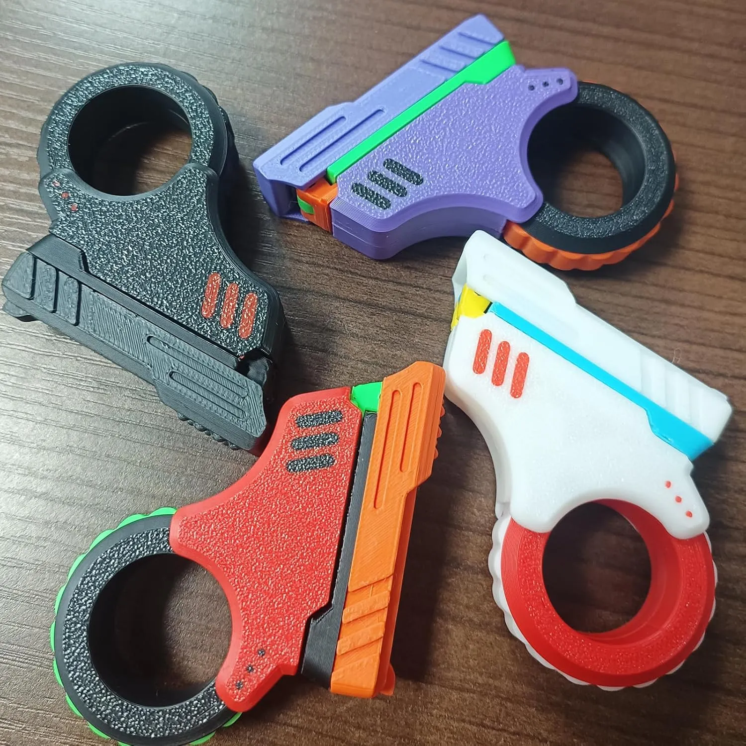 Textured Spinner Flip spaceship resource diffusion synonym actual sophistication ASMR ADHD 3  (White Fidget Slider Toy x1)$ Small Fidget Slider 3D Printed Fidget Gadget Novelty Toy Stress Relief Relax EDC Gyro Finger Ring Fingertip 