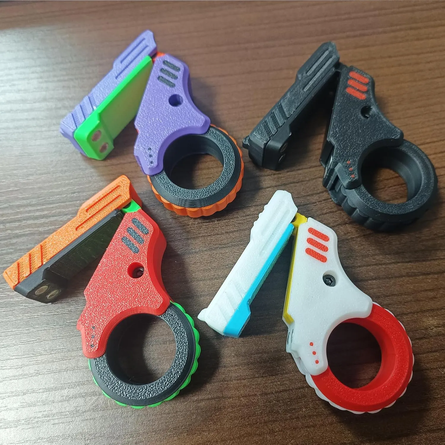 Textured Spinner Flip spaceship resource diffusion synonym actual sophistication ASMR ADHD 3  (White Fidget Slider Toy x1)$ Small Fidget Slider 3D Printed Fidget Gadget Novelty Toy Stress Relief Relax EDC Gyro Finger Ring Fingertip 