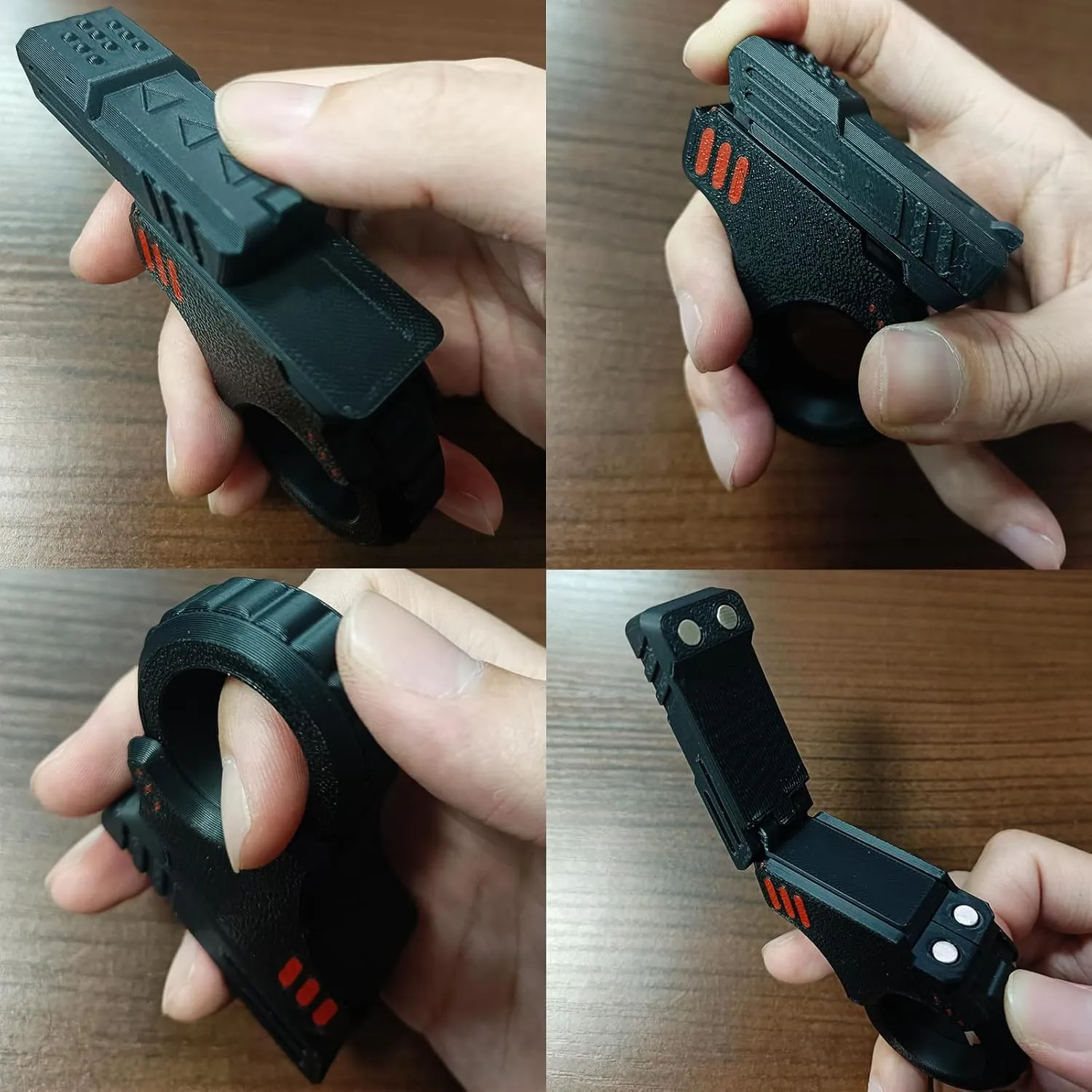 Textured Spinner Flip spaceship resource diffusion synonym actual sophistication ASMR ADHD 3  (White Fidget Slider Toy x1)$ Small Fidget Slider 3D Printed Fidget Gadget Novelty Toy Stress Relief Relax EDC Gyro Finger Ring Fingertip 