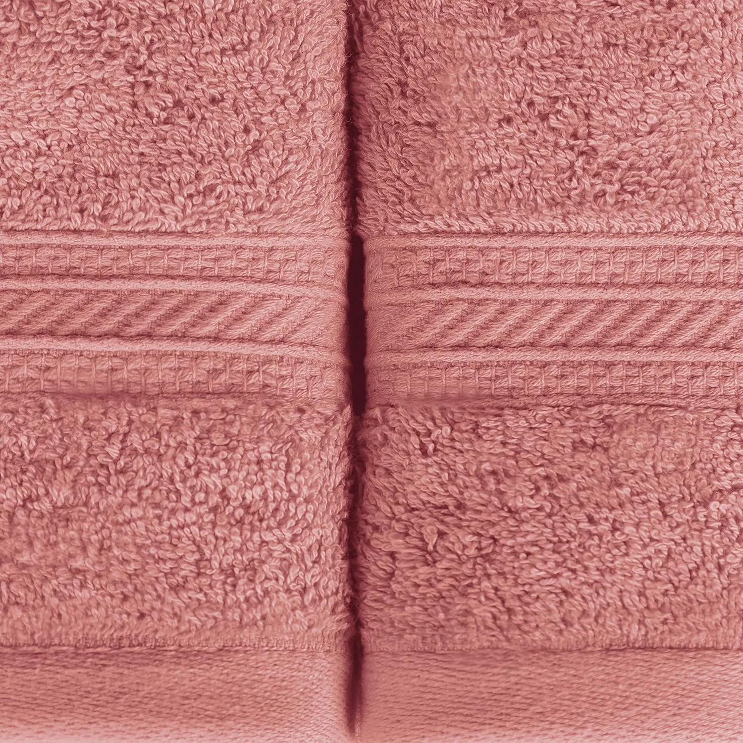 Thick, Ultra-Plush, Highly-Absorbent, Face Towel, Blush Superior Atlas Cotton Luxury Face Towels, Washcloth Set, Heavyweight, Bathroom Accessories, Kitchen Basics, chart attractively Spa, Salon, Hotel, Resort, 