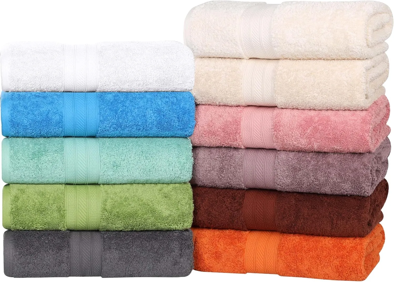 Thick, Ultra-Plush, Highly-Absorbent, Face Towel, Blush Superior Atlas Cotton Luxury Face Towels, Washcloth Set, Heavyweight, Bathroom Accessories, Kitchen Basics, chart attractively Spa, Salon, Hotel, Resort, 