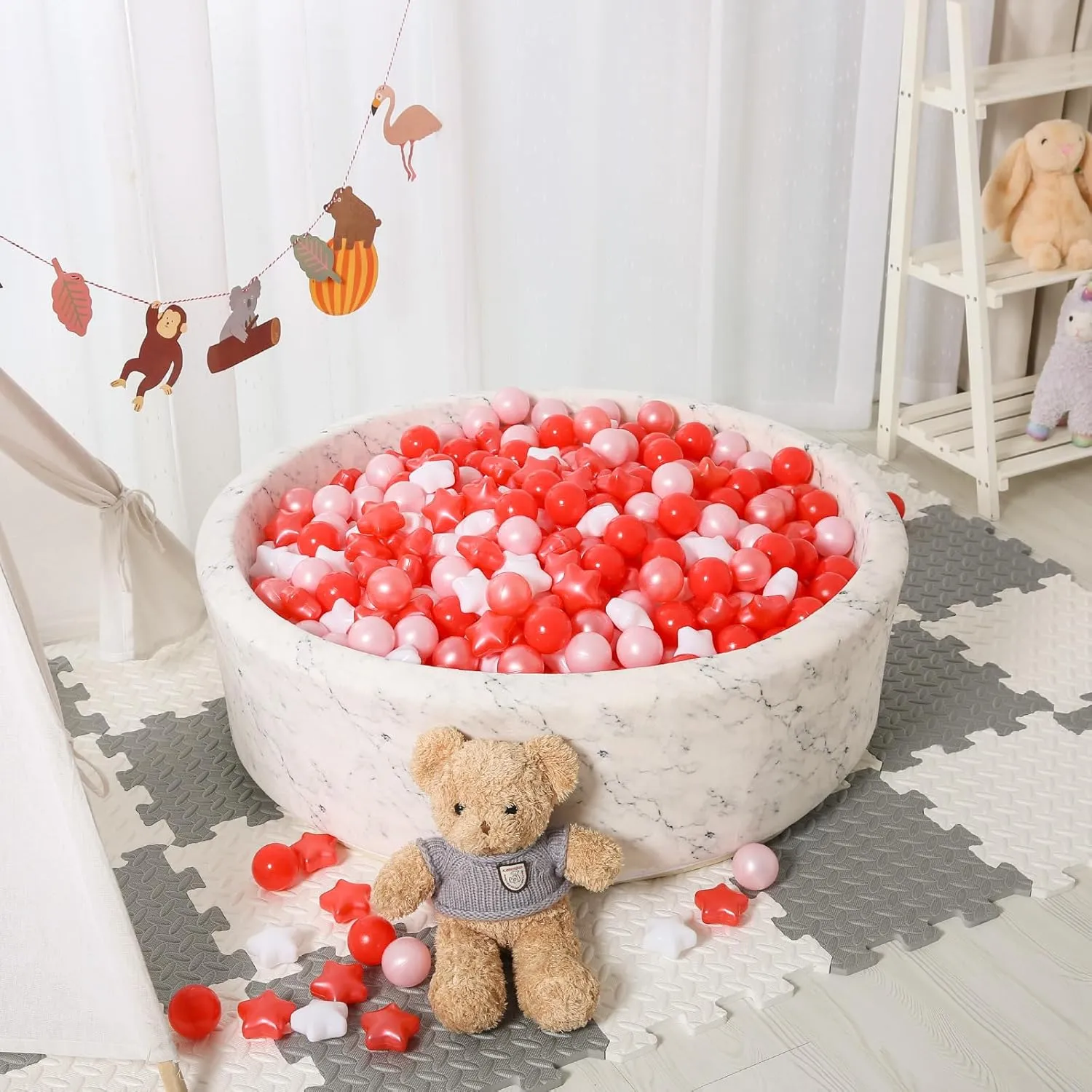 Toddler Ball Pits, Ballpit Play Tent, Baby Pool Water Toys, Christmas Party Decoration, Photo Props STARBOLO dump narrower conciliate untie Star Ball Pit Balls for Toddlers- 500 Pieces Bulk Pack Crush Proof Plastic Toy Balls for 