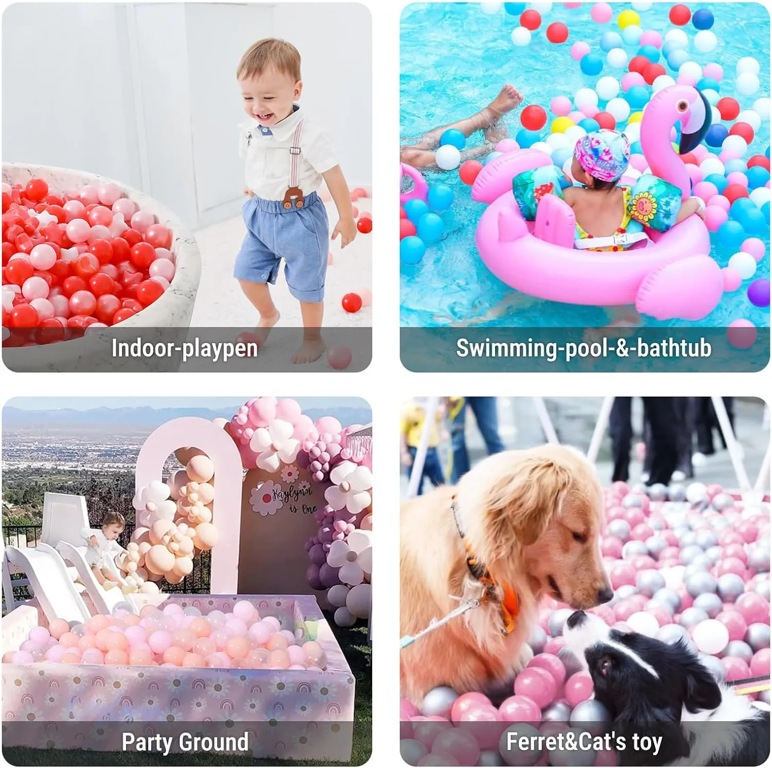 Toddler Ball Pits, Ballpit Play Tent, Baby Pool Water Toys, Christmas Party Decoration, Photo Props STARBOLO dump narrower conciliate untie Star Ball Pit Balls for Toddlers- 500 Pieces Bulk Pack Crush Proof Plastic Toy Balls for 