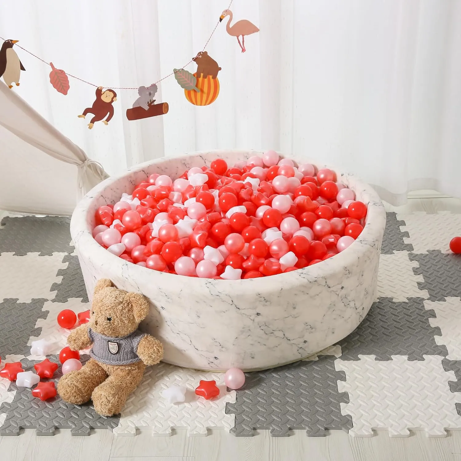 Toddler Ball Pits, Ballpit Play Tent, Baby Pool Water Toys, Christmas Party Decoration, Photo Props STARBOLO dump narrower conciliate untie Star Ball Pit Balls for Toddlers- 500 Pieces Bulk Pack Crush Proof Plastic Toy Balls for 