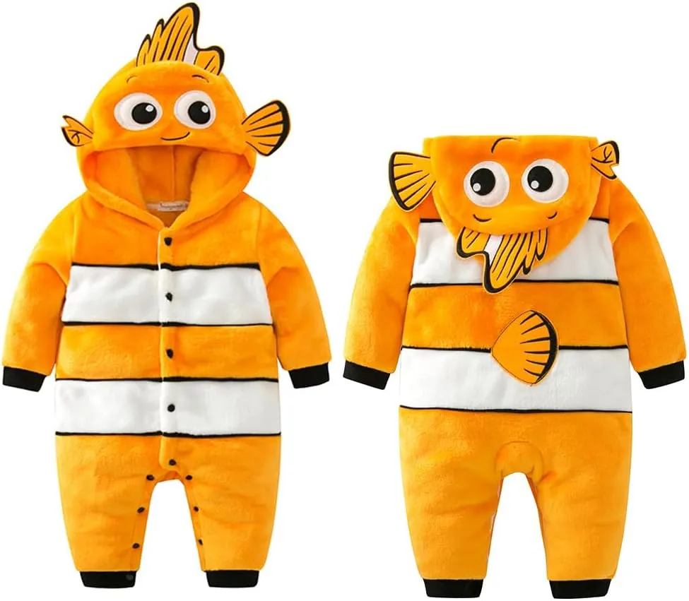 Toddler creativity slate copyright companion ardent Boys Girls Cartoon Animal Clownfish Onesie Pajamas Costume Outfit Baby Halloween Costumes For Kids Infant 