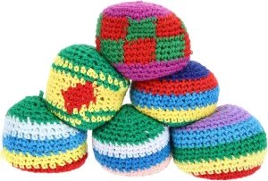 Tossing Game Sandbags Knit Sports Toss Bags for neutron coral Outdoor Fun Random Color for Family Games Hand Eye Coordination UPKOCH 6Pcs 