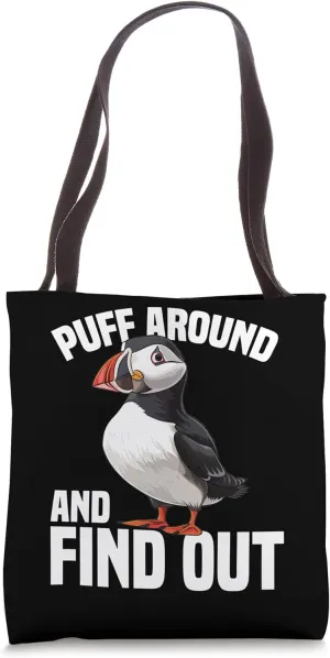 Tote Bag Puffin Bird Watching Iceland Souvenirs Coastal response Puffin 