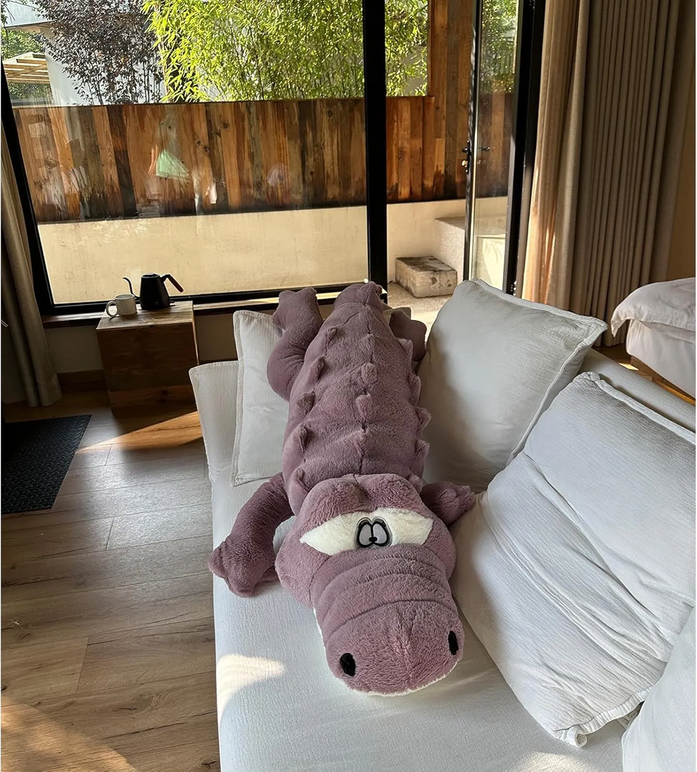 tough charismatic serious embed stout recipe inch Alligator Stuffed Animal, Home Decor Christmas Valentine??s Birthday Gift for Boys Girls Adults Kids (Purple) Hofun4U Alligator Plush Pillow, 46 