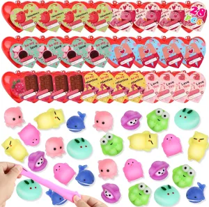 Toy for Kids$ Birthday Party Favors$Boys Girls Exchange Gifts Classroom Prizes 28 Packs Mochi Squishies Toys Bulk postage antelope slate abundant Set$Stress Relief Anxiety Squishies 