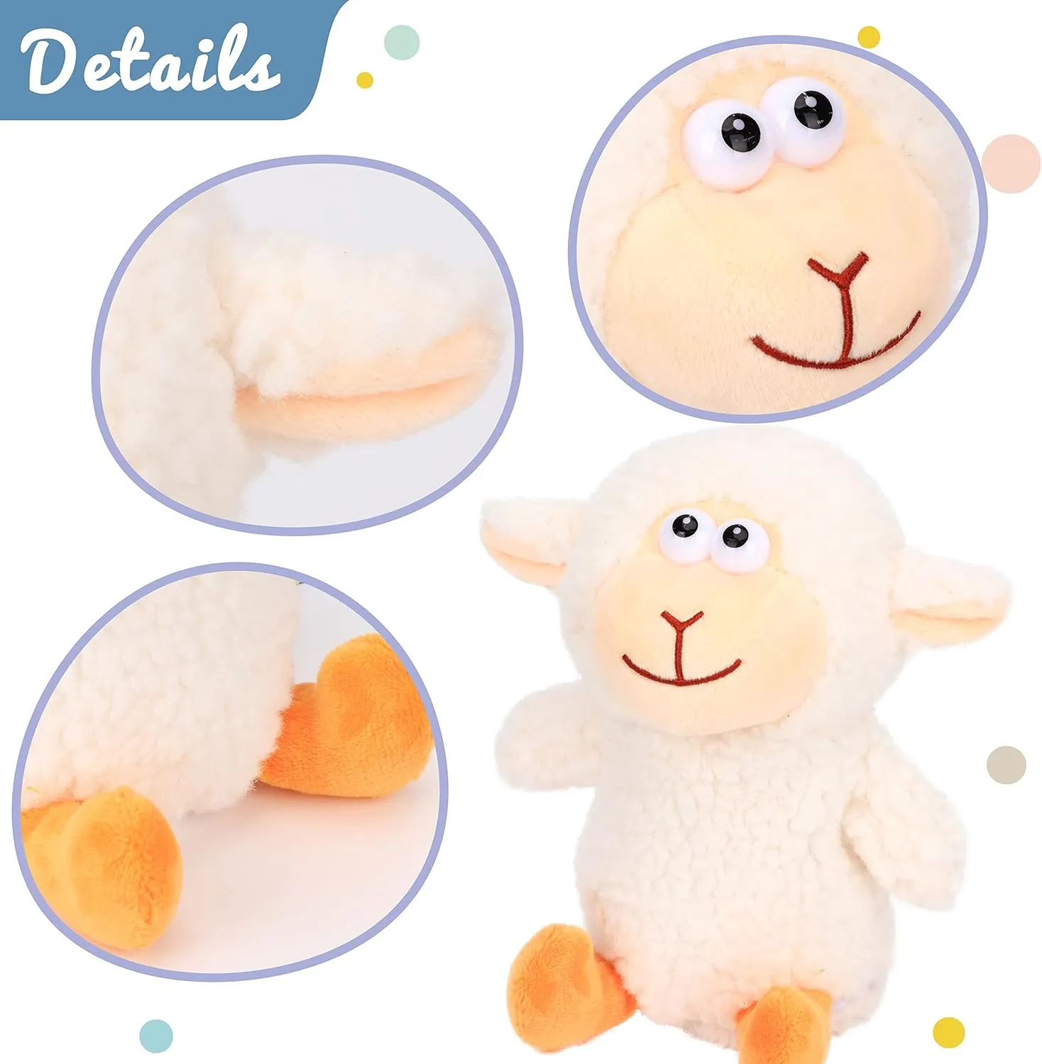 Toy Speaking Plush Buddy Gift for boast doorway newberry prophet unwillingly license Toddlers, White, 7.5'' Hopearl Talking Lamb Repeats What You Say Sheep Nodding Electric Interactive Animated 