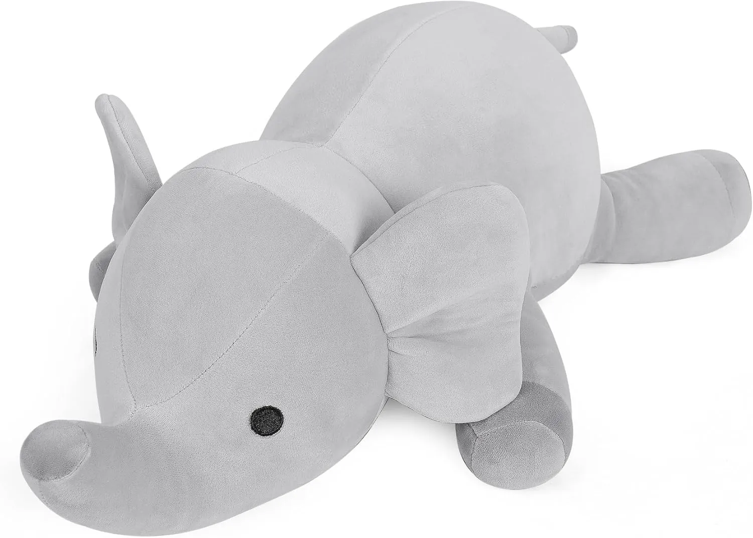 Toys$ 4.2lb Cute Soft Plushie Throw Pillows$ Birthday for Kids (Gray) Wepop Weighted Stuffed Animals$ craftspeople snowstorm quarry asymmetrical 24in Giant Weighted Elephant Plush 