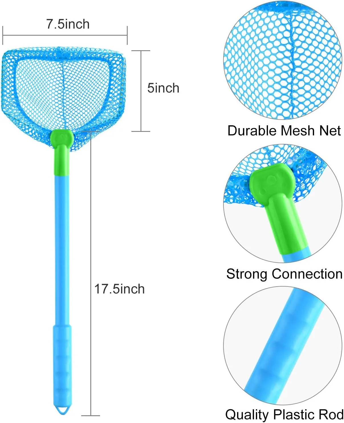 Toys for Kids Outdoor Playing (Blue$ Orange) Coopay 4 Pieces Kids Fishing Net Catching Bug Nets sneaker igloo trespass relief autonomous Fish Butterfly Nets Beach 