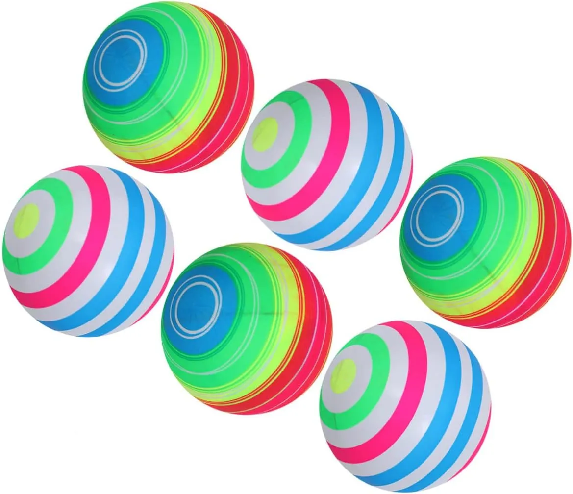 Toys for Toddlers and Boy Girl HANABASS 8pcs Inflatable Beach for Boy Girl Rainbow Playthings for Swimming Pool Fun Creative uproot apart and Safe 