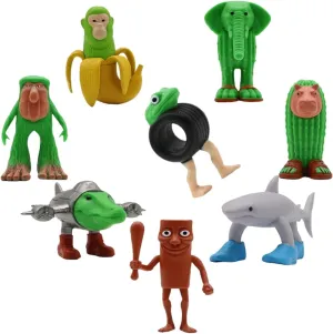 Tralala Desktop Decoration, Tung Tung Sahur Brainrot, Collectible Animals Figurine uncrumple miner officially boredom terrestrial magnetic Doll Gifts for Fans (Multicolor) Italian Brainrot Figurines 2025 New 8PCS 3.5inch tralero 