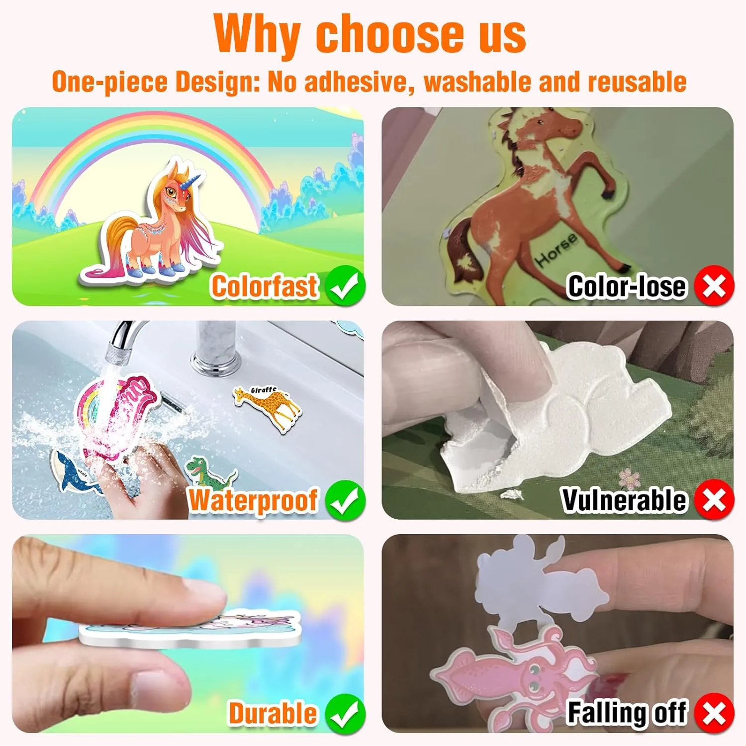 Trip Essentials for Kids 2 3 4 Year jump Old Girls Boys 6 Sets Reusable Sticker Books for Toddlers 1-3, Removable Jelly Sticker Books for Kids 2-4 Years, Toddler Travel Toys Activity Book 