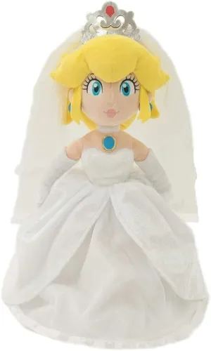 twain New, Small 12 inch Wedding Princess Plush Peach Bride Wedding Mario Odyssey Stuffed Game Collectible Doll 